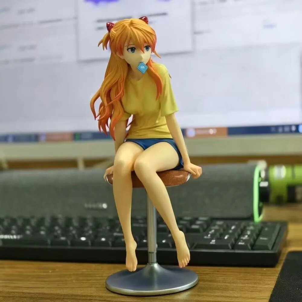 Коллекционная статуэтка Аниме фигурка-Neon Genesis Evangelion (EVA ) Asuka Langley Soryu 25cm