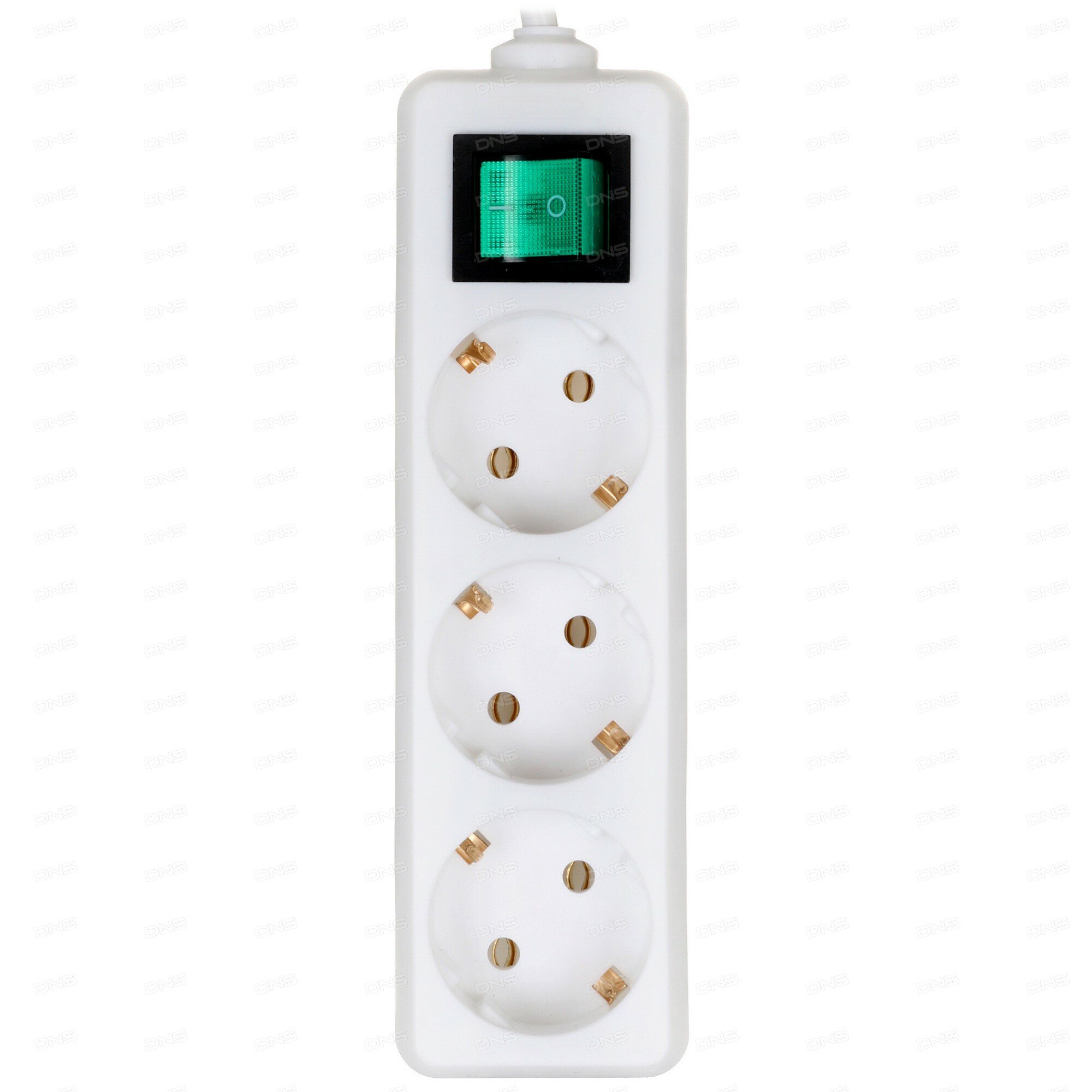 Удлинитель DEXP Ground 350W белый — фото 1