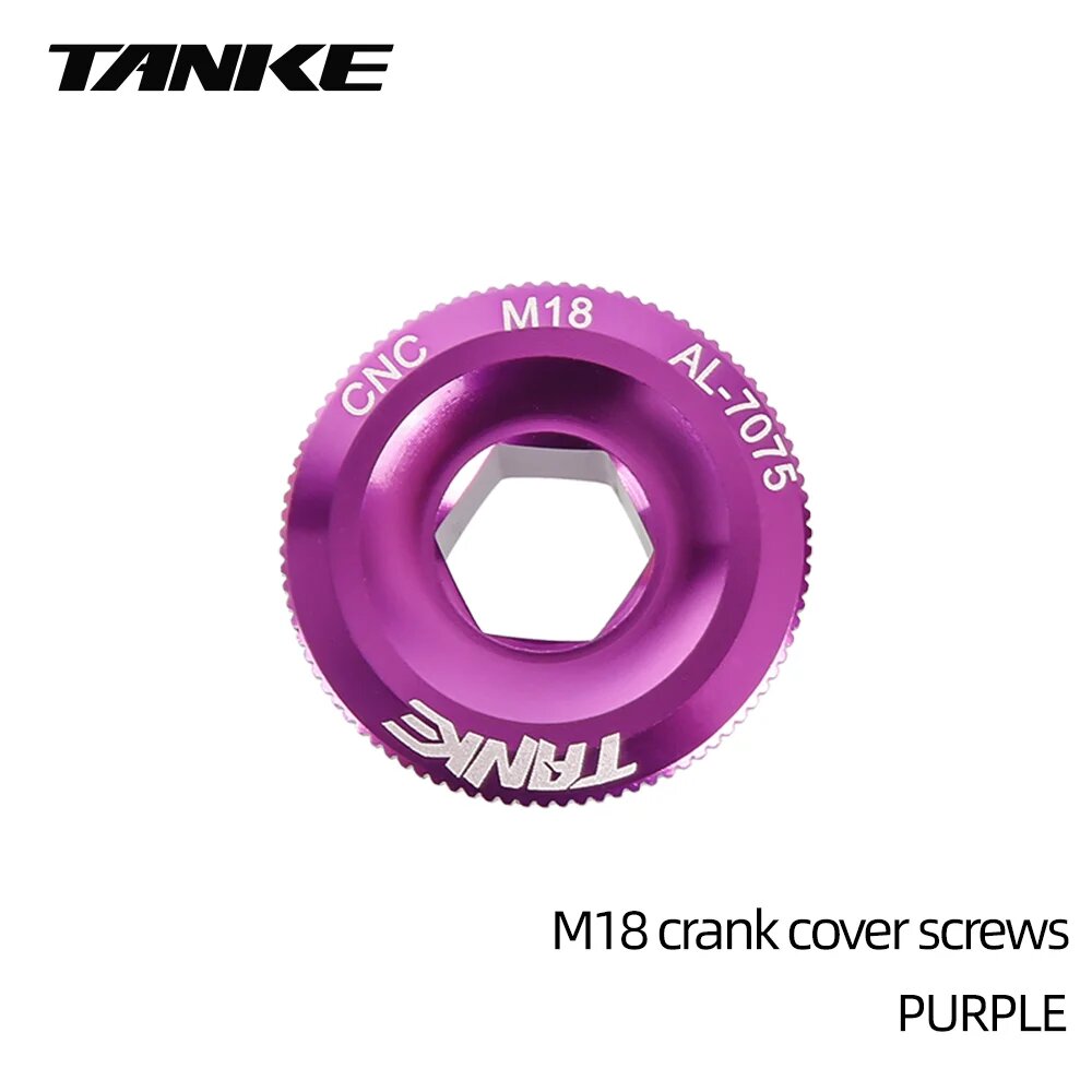 Крышка кривошипа TANKE из алюминиевого сплава M18 M19 M20 Фиолетовый, Purple M18