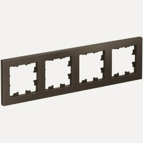 Изображение товара Рамка Systeme Electric (schneider Electric) SCHNEIDER ELECTRIC ATLASDESIGN, Мокко 4-постовая, ATN000604