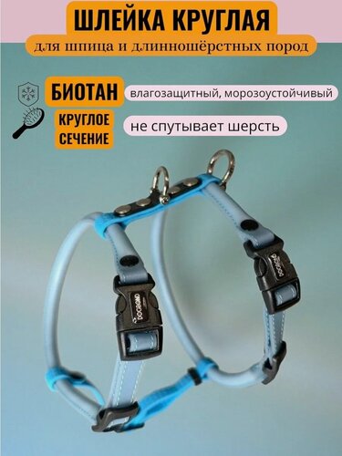 Изображение товара Шлейка Dogbond для шпица и собак мелких пород круглая из биотана