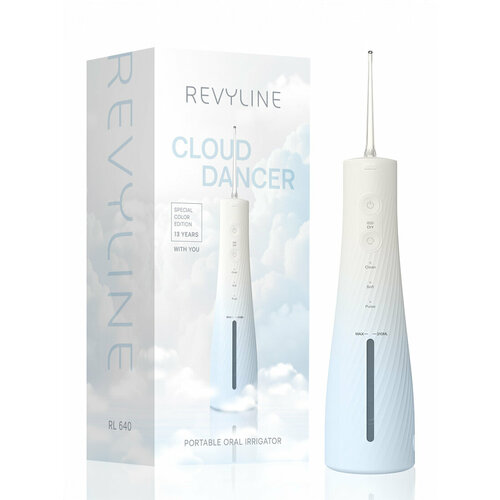 фото Ирригатор для полости рта revyline rl 640, портативный, для зубов, для брекетов, для имплантов, взрослый, special color edition cloud dancer