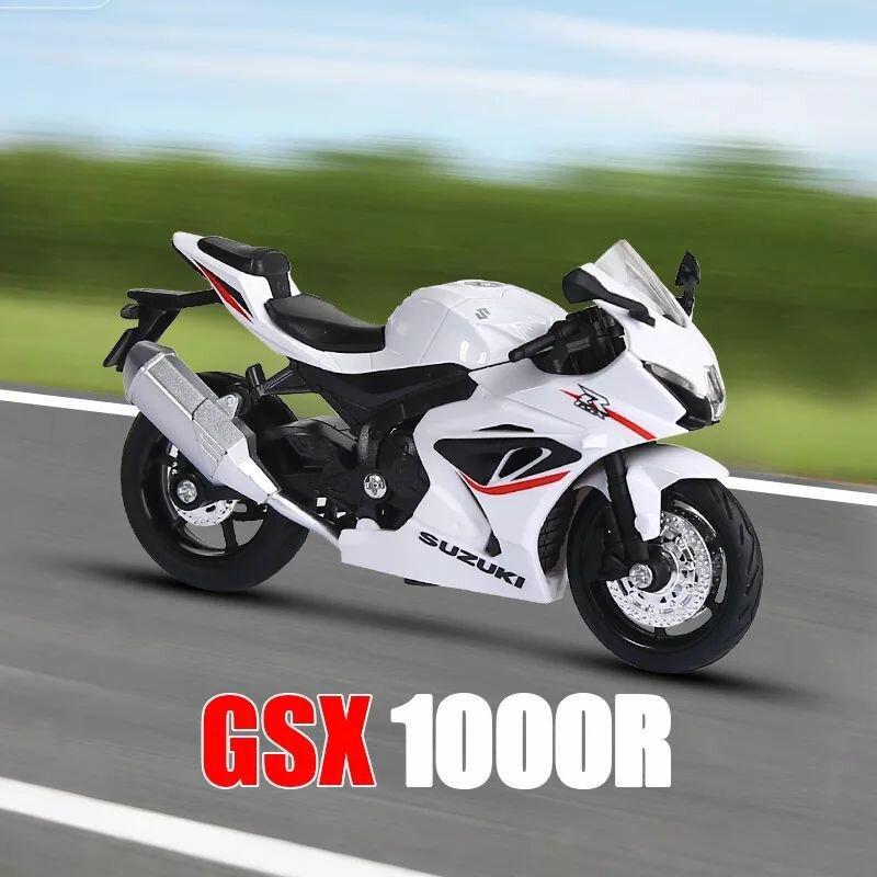 1:18 CBR1000RR GSX1000 R1 Hayabusa Simulation Коллекционная модель автомобиля из сплава Высокоточное детальное воспроизведение