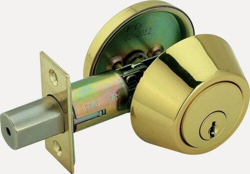 Изображение товара Замок - задвижка компакт с вертушкой Zeta DEADBOLT PB золото