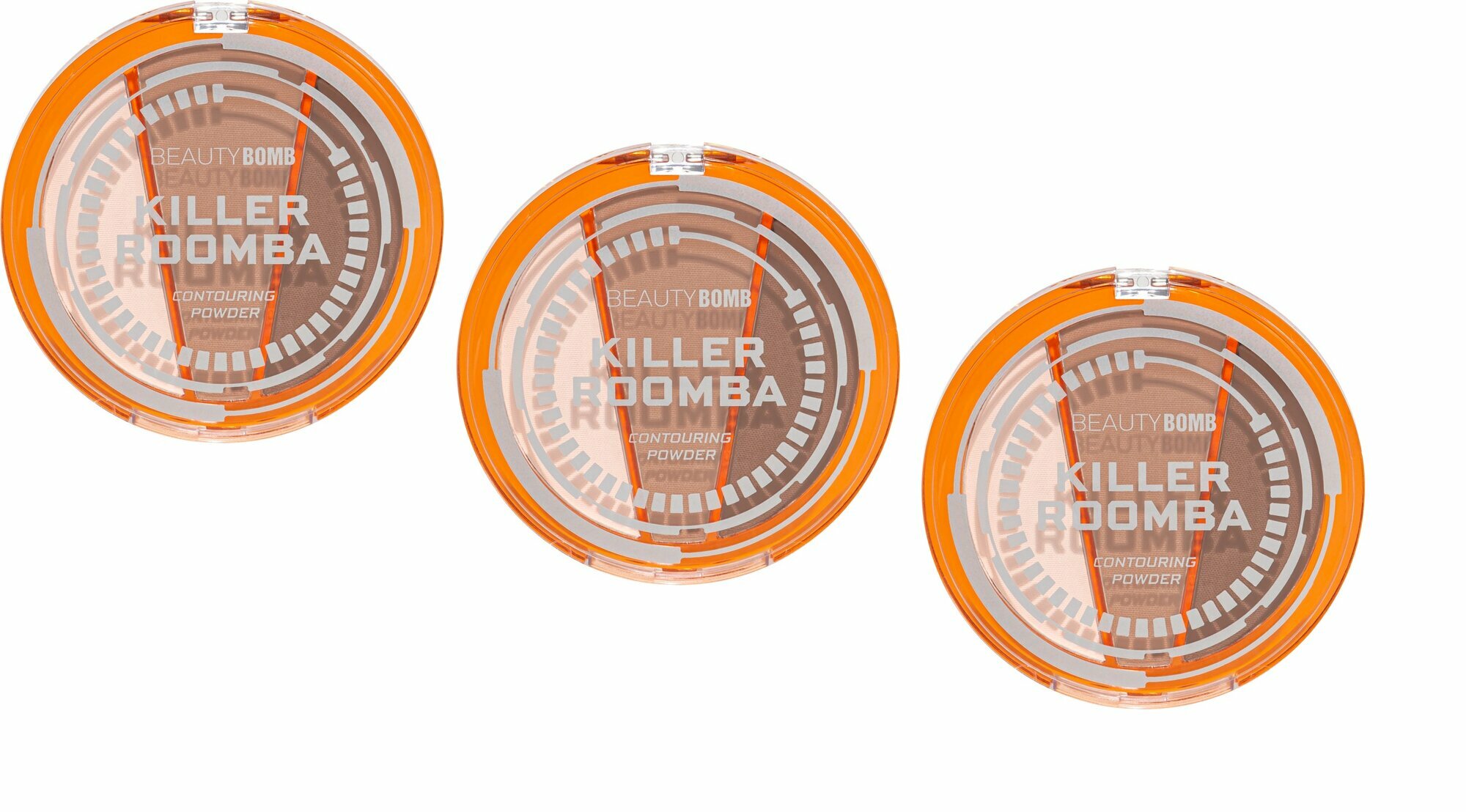 Палетка для контуринга Beauty Bomb Contouring palette «Killer Roomba» 01 3шт