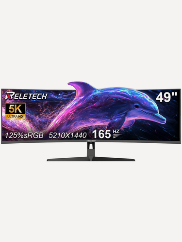 Изображение товара Монитор игровой Reletech 49" 165 Гц, 5K 5210x1440, Подъемная подставка, изогнутый, 125% sRGB, R49BVR Raptor
