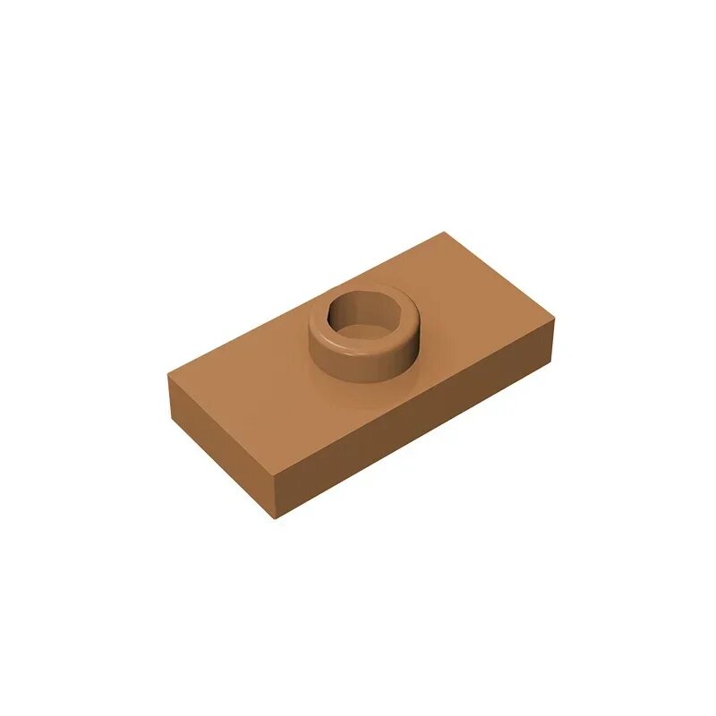 Пластиковая деталь LEGO 1x2 Коричневый (084)