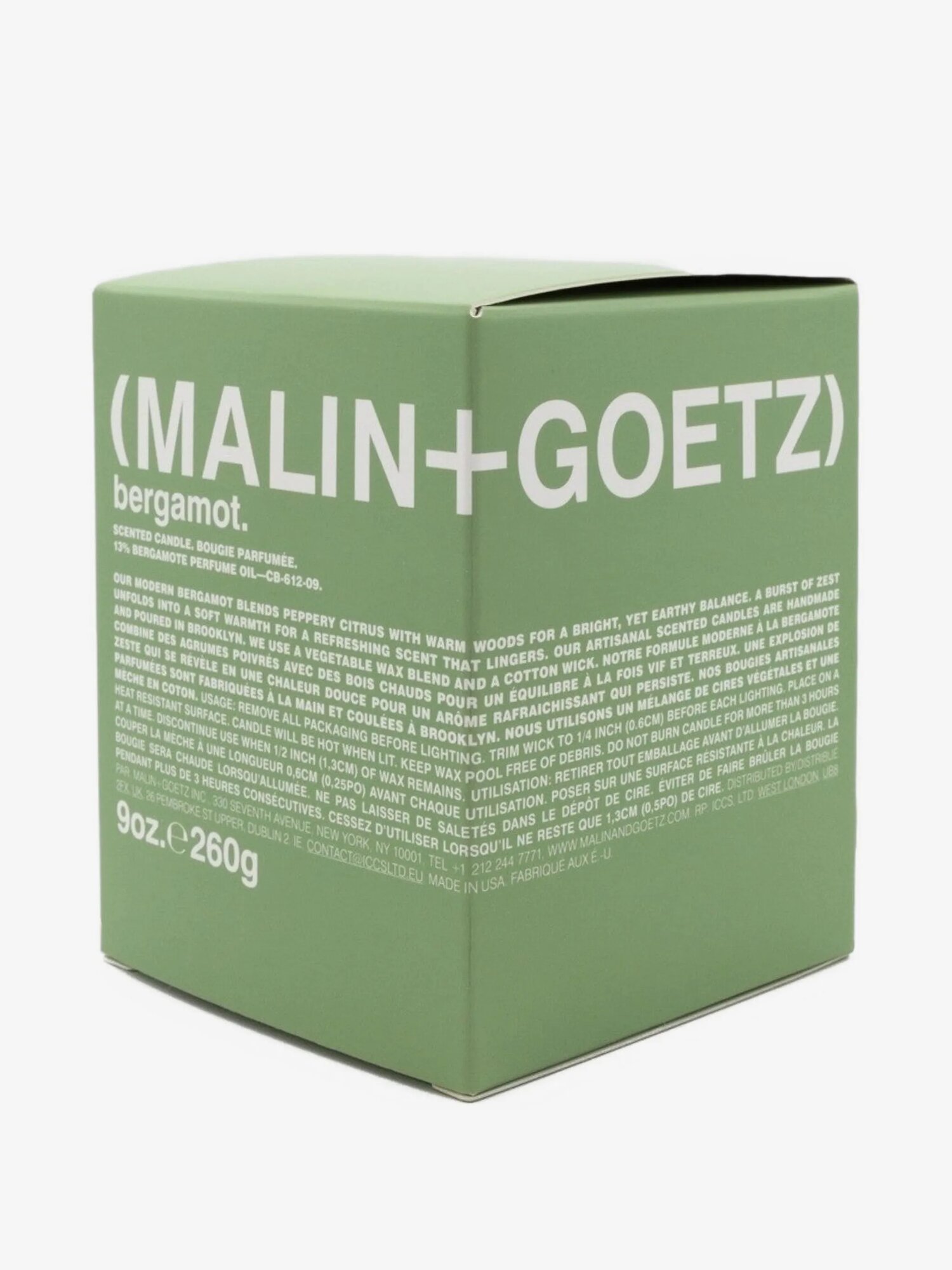 Свеча Bergamot (260 г), OneSize , белый