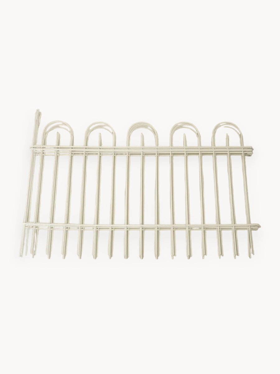 Ограждение декоративное, 63х40х4см 5 секций/ садовый заборчик/ декоративный заборчик