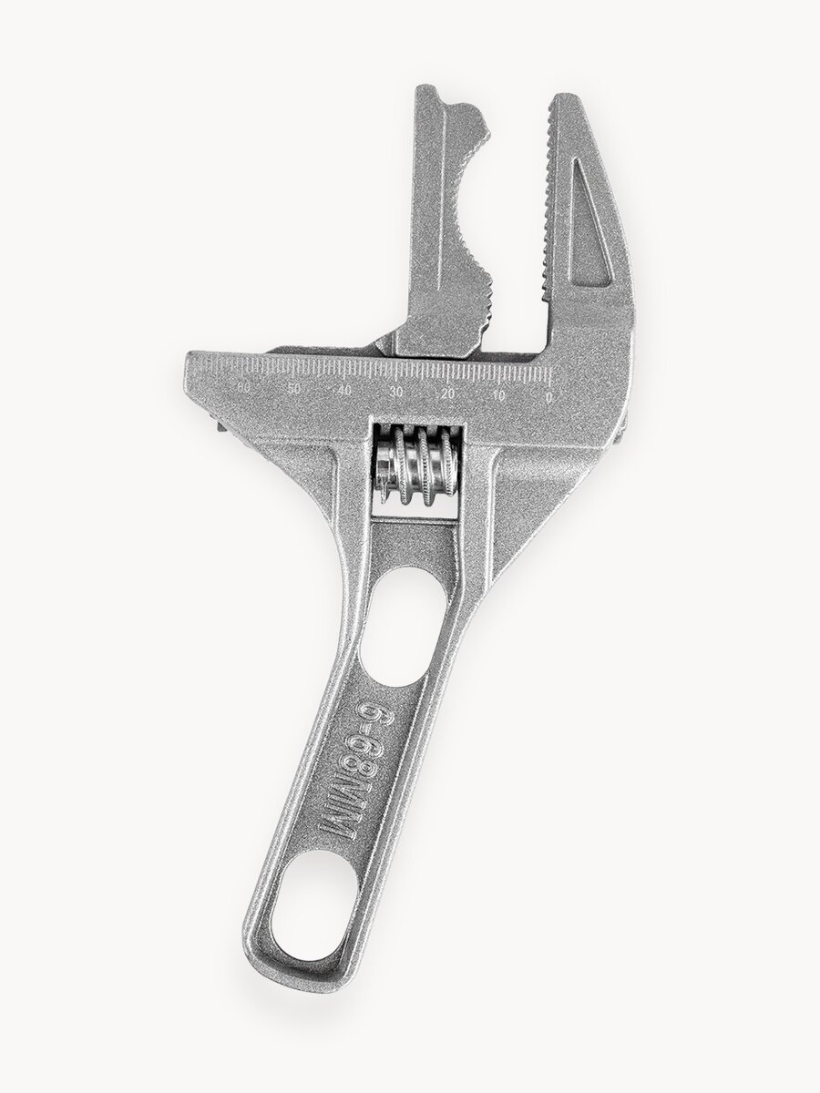 Разводной ключ сантехнический 6 - 68 мм с укороченной ручкой VIRA