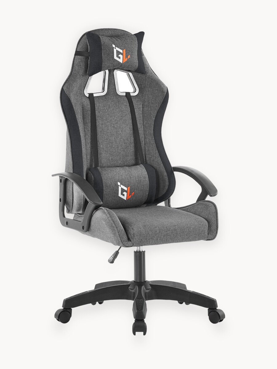 Игровое кресло компьютерное GAMELAB NOMAD Breeze Dark Grey (ткань, серый, текстиль
