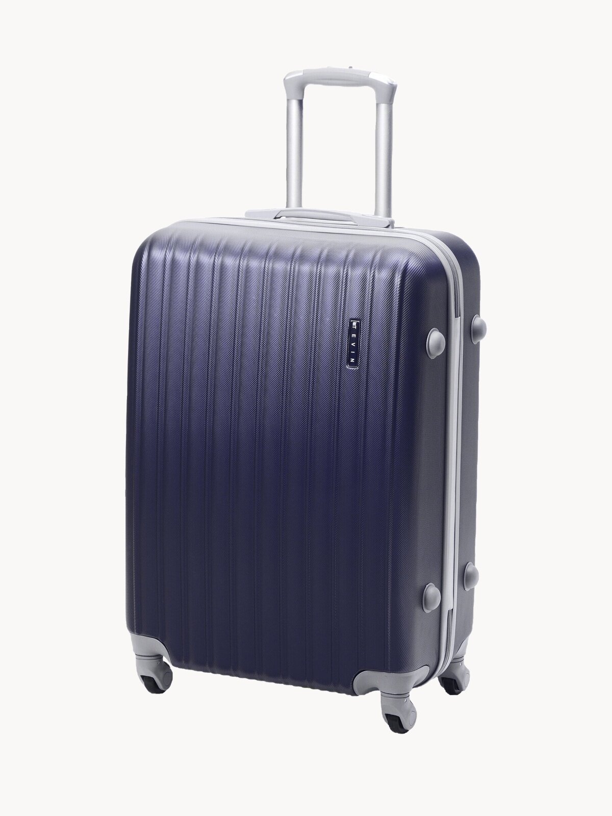 Чемодан TEVIN, 105 л, размер L, синий/черный