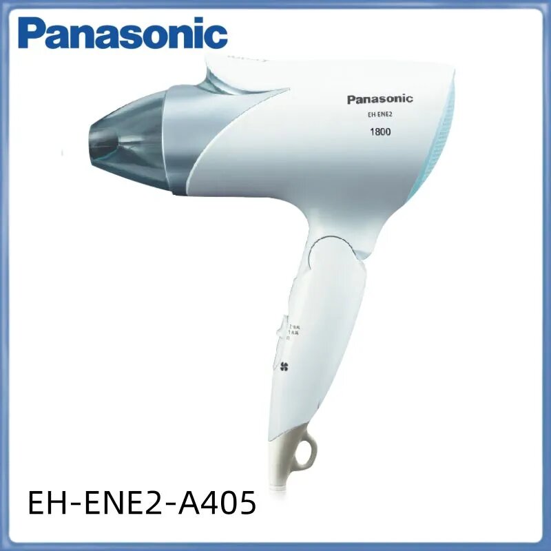 Panasonic Фен для волос EH-ENE2-A405 1600 Вт, кол-во насадок 1, прозрачный, лазурный