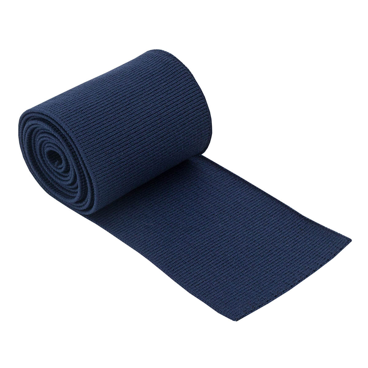 Подвяз трикотажный для шитья, ширина 6 см, длина 120 см, цвет темно-синий