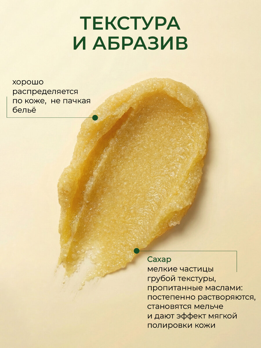 Скраб для тела сахарный антицеллюлитный с маслами натуральный питательный увлажняющий от растяжек Thai Traditions Ананас, 200 мл.
