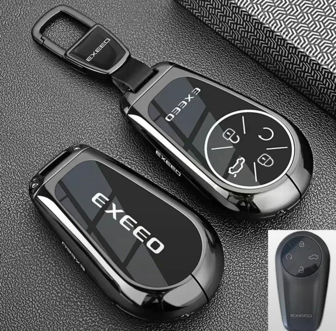 Чехол на ключ EXEED ET ES Metall Black