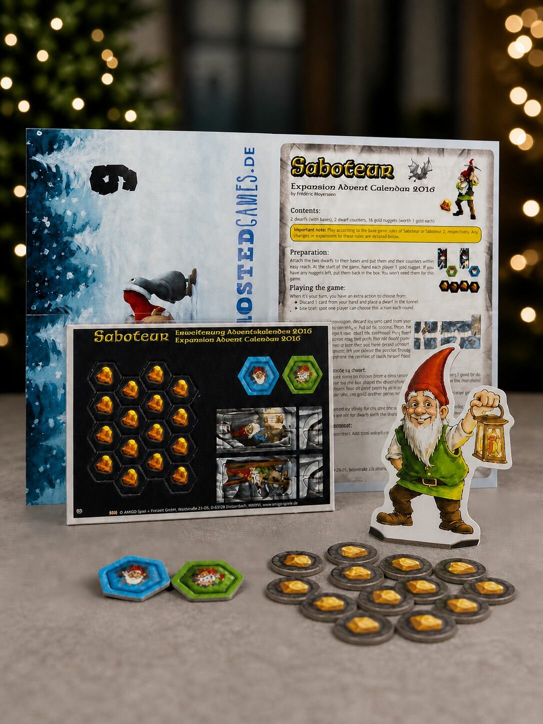 Дополнение Saboteur: Brettspiel Adventskalender 2016 Promo для настольной игры Гномы-вредители