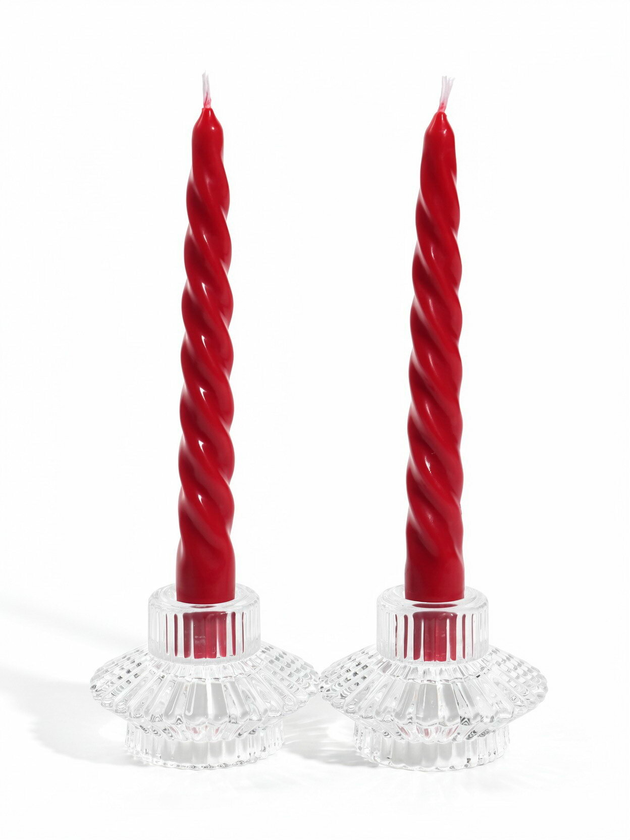 Свеча интерьерная "Линии уюта" 35 г, 1.8x18.5 см, набор 2 шт, красный