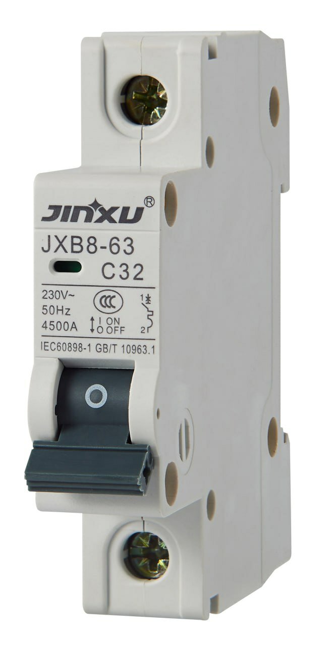Автоматический выключатель JINXU JXB1‑63 1P C16A — надежный однополюсный модульный