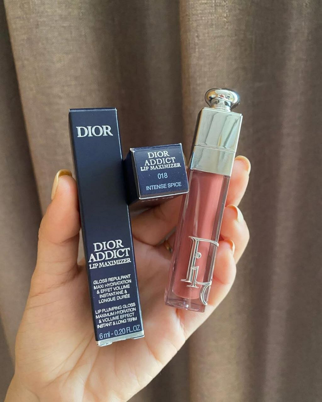 DIOR Addict Maximizer 018 Intense Spice блеск для губ с объемом сиянием и роскошным уходом sensation