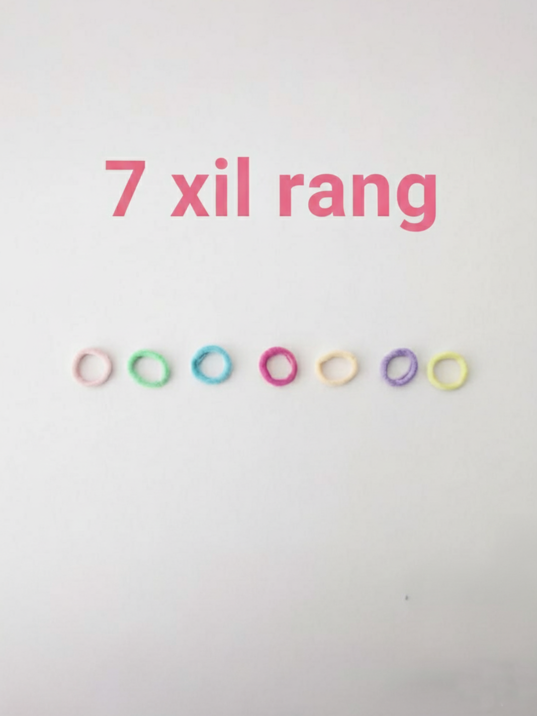 Набор резинок для волос 5 цветов для девочек – прочные и эластичные аксессуары — фото 1