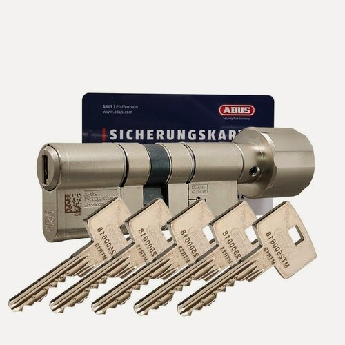 Изображение товара Abus Цилиндровый механизм ABUS Magtec 2500. ME (85)50/35 ключ/вертушка, никель