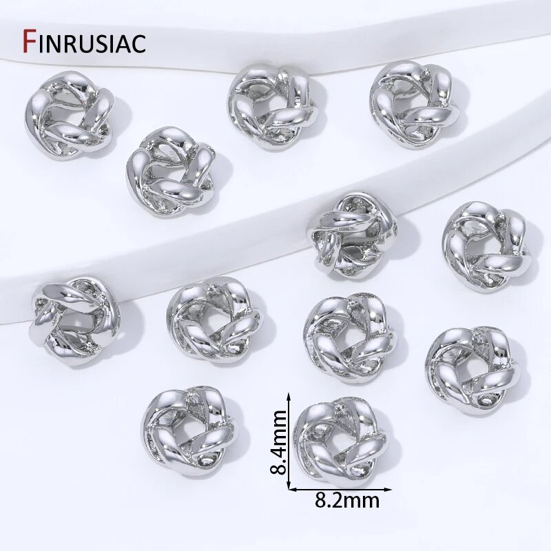 Бусины-разделители из латуни с позолотой 18K FINRUSIAC