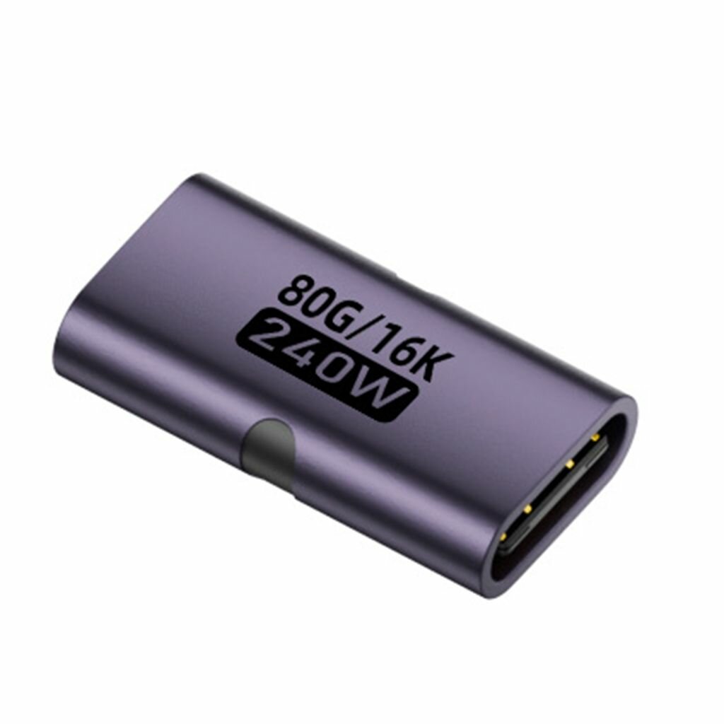 Адаптер высокоскоростной передачи данных USB4.0 80 Гбит/с мощностью 240 Вт-фиолетовый