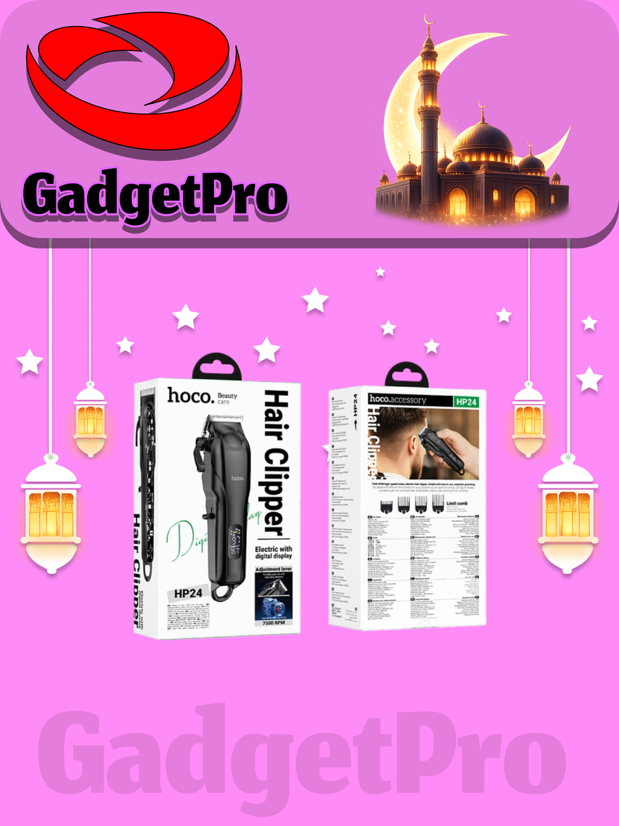 Машинка для стрижки волос Hoco HP24 с дисплеем 2000mAh черный