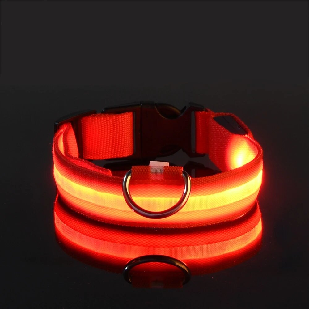 Светодиодная ошейник для собак Red, XS