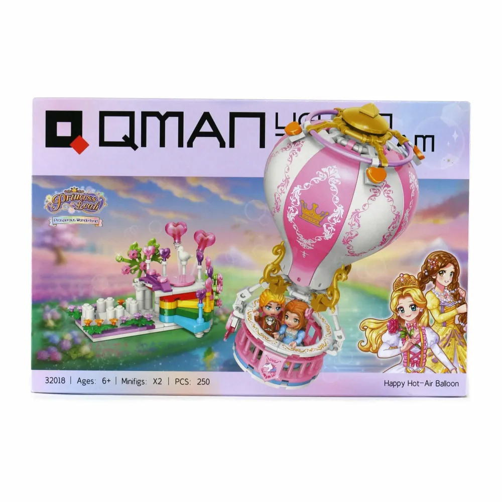 Конструктор Qman "Принцессы на воздушном шаре" (250 дет.) — фото 1