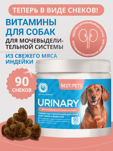 Изображение товара Лакомство с витаминами для собак для мочевыделительной системы с клюквой