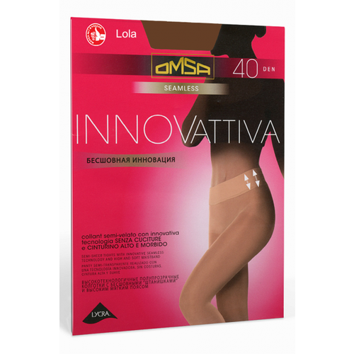 фото Колготки omsa innovativa 40, размер 2, серо-коричневый