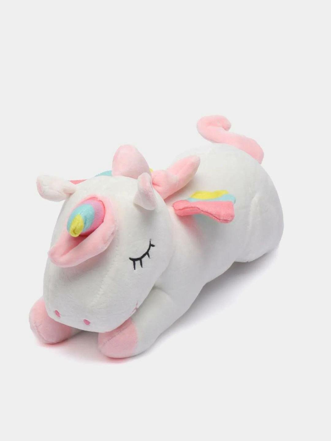 Мягкая игрушка "Единорог", для объятий, для сна, для ребенка, мягкая, пастельная, от 1 г.