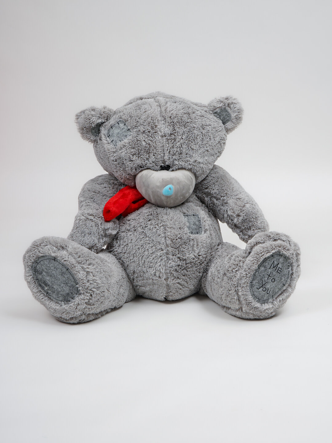 Плюшевый мишка "Teddy", мягкий, с шарфом или футболкой, безопасный