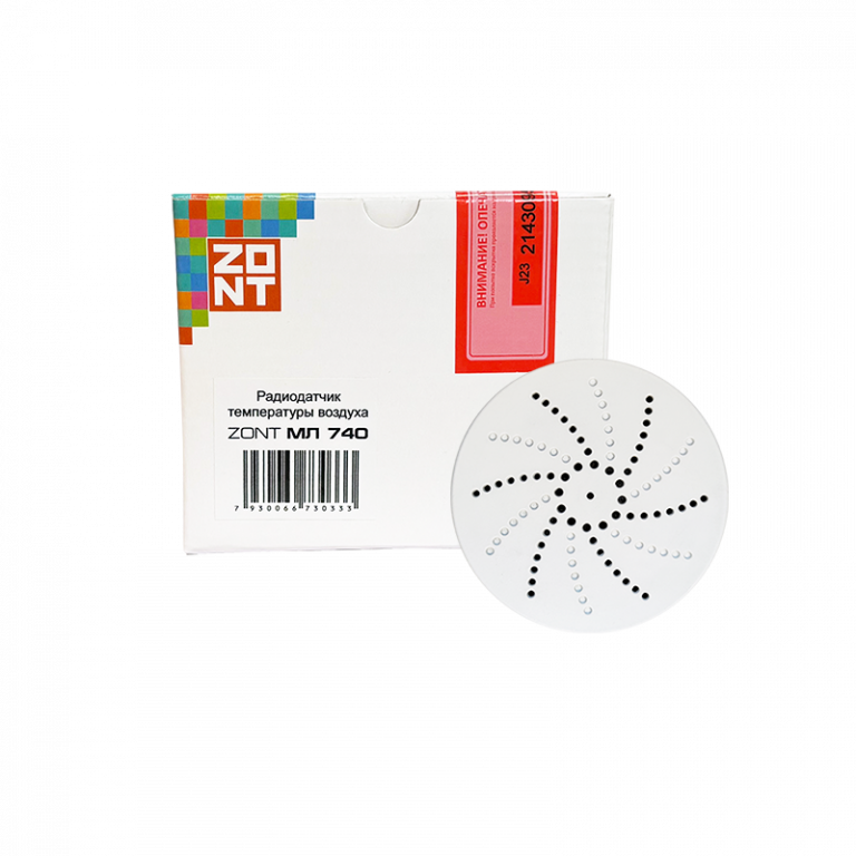 МЛ‑740 ZONT Радиодатчик температуры предназначен для измерения температуры воздуха внутри помещения. — фото 1