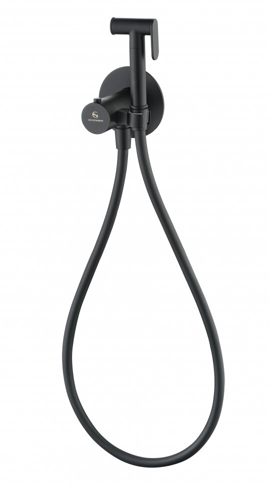 Гигиенический душ GROCENBERG GB009, с термостатом, черный матовый
