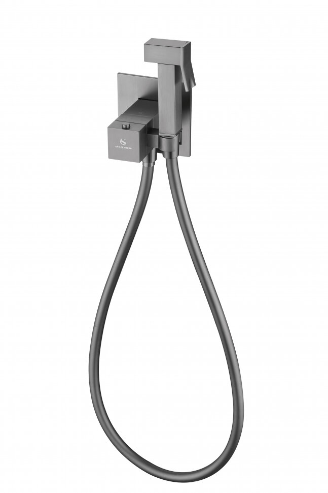Гигиенический душ со смесителем GROCENBERG GB008 с термостатом Графит