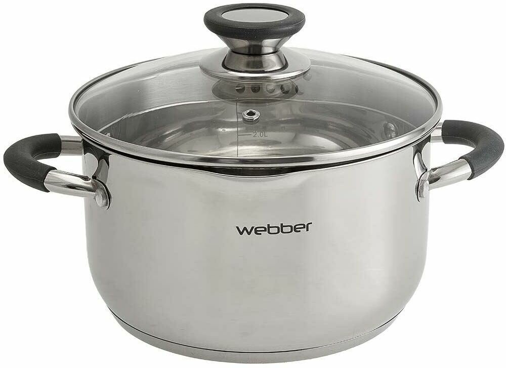 Кастрюля из нержавеющей стали BE-373/2 (d=20; 3,6 л)