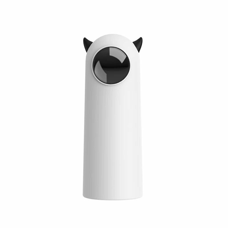 Автоматическая лазерная игрушка для кошек с белыми рогами демона, USB и батарейное питание, 1 шт