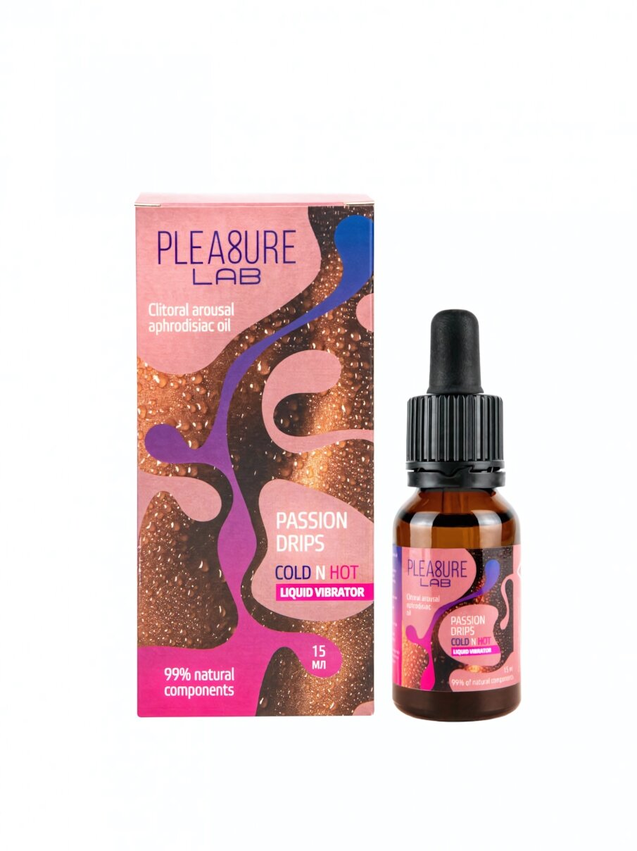 Жидкий вибратор с афродизиаком Pleasure Lab "Passion Drips Cold n Hot" для стимуляции и ярких ощущений