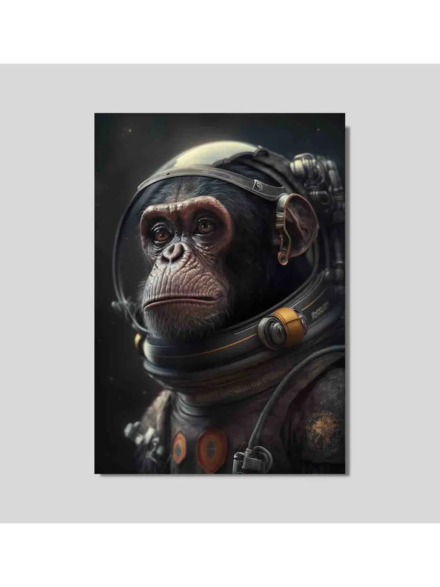 Шимпанзе-космонавт 3, Плакат 30x42см