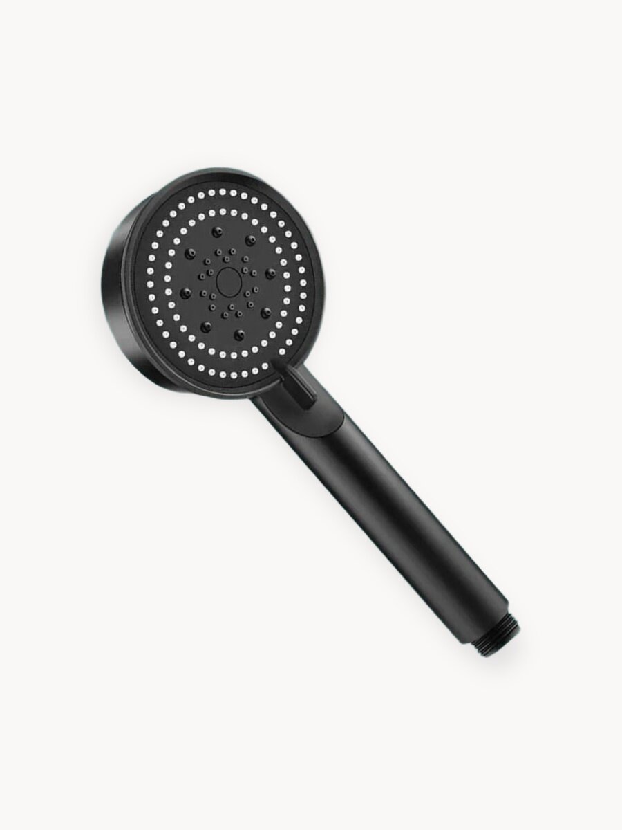 Лейка для душа водосберегающая, душевая лейка с режимами массажная черная