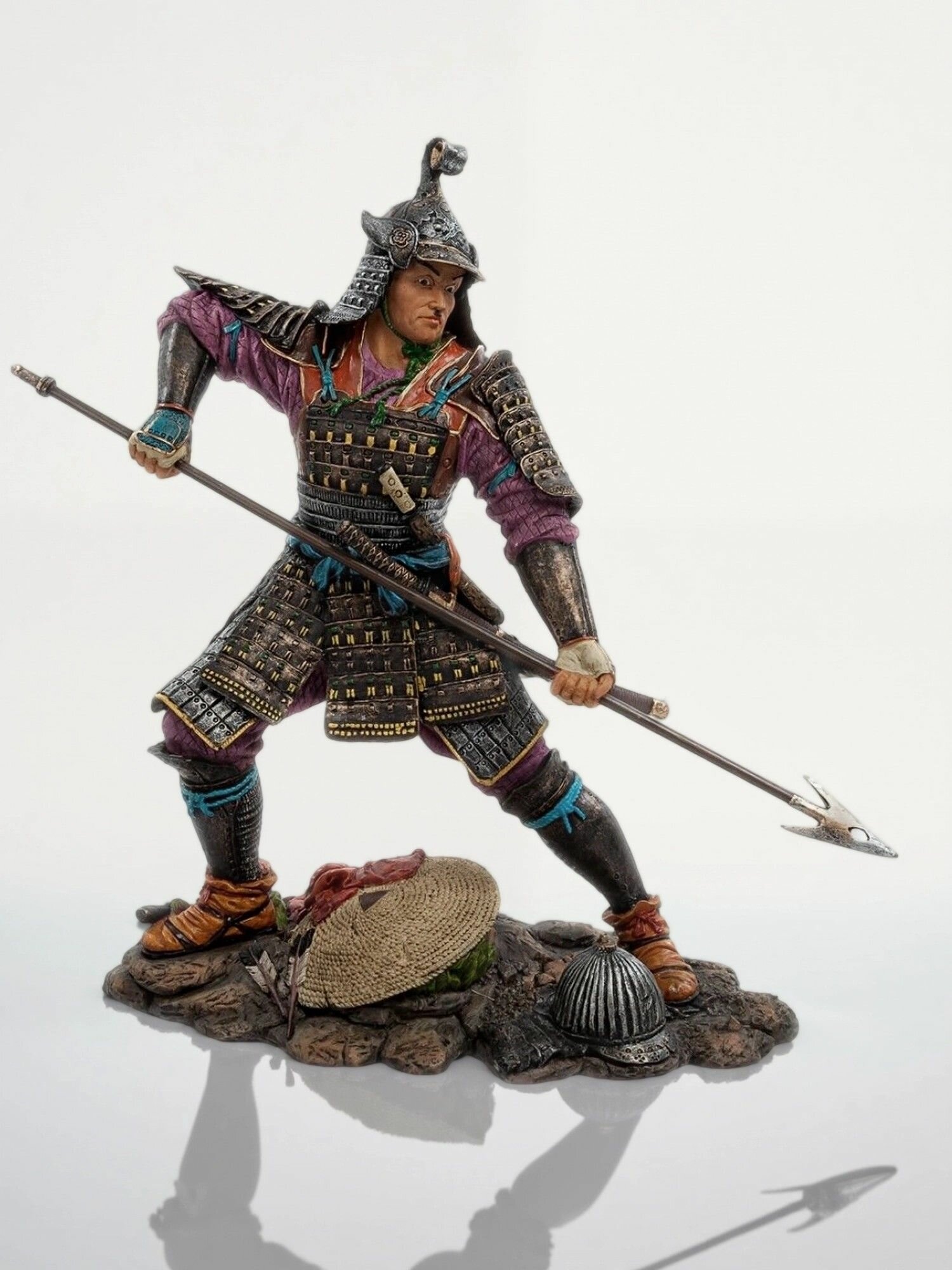 Статуэтка Самурай, 23*11*21.5см, материал полистоун, цвет бронзовый