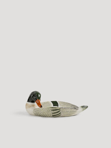 Изображение товара Блюдо, 32х19x12 см, керамика D, серо-зеленое, Селезень, Duck, Kuchenland