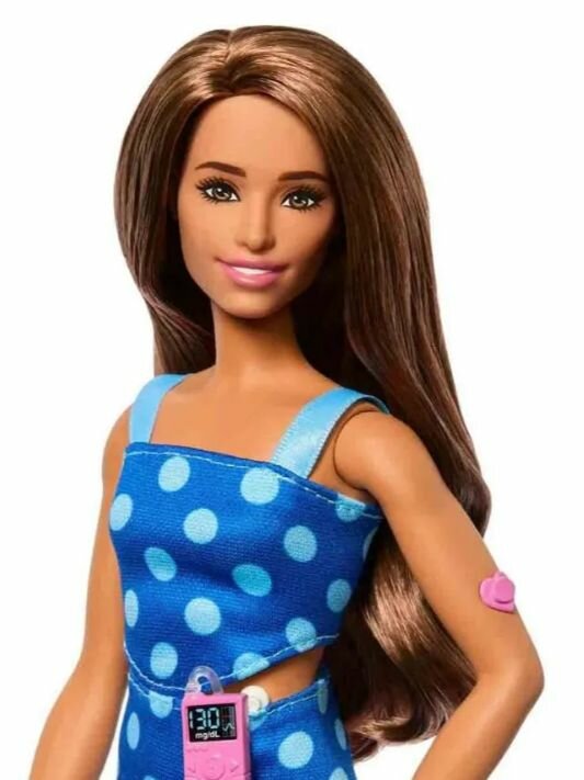 Barbie Fashionistas кукла с глюкометром HYT97