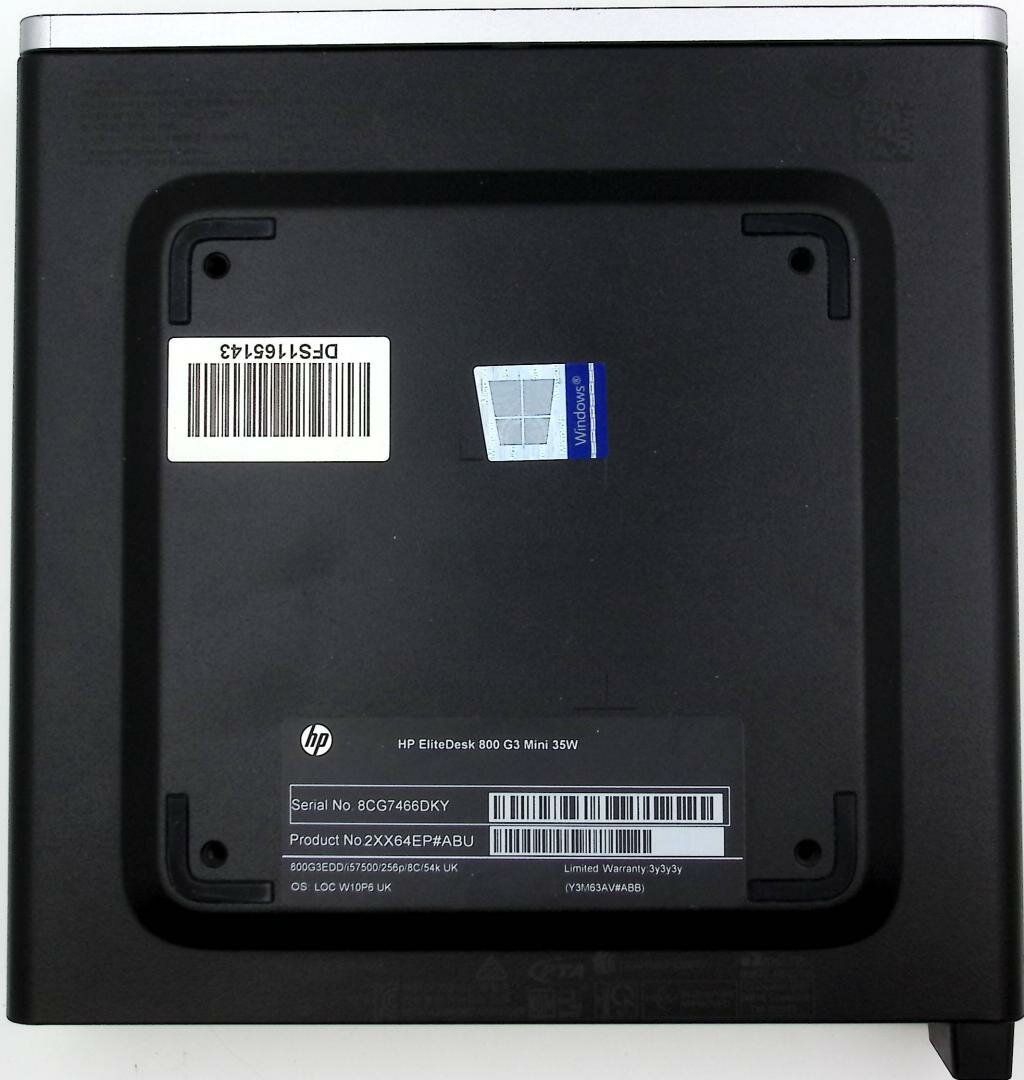 35W HP EliteDesk 800 G4 DM (Q370+I3-9100T+2X8G DDR4 2400 RAM+480G