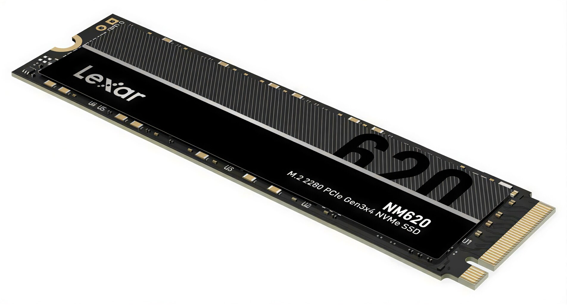 SSD Lexar NM620, 256ГБ, форм-фактор M.2, интерфейс PCIe 3.0, скорость чтения до 3500МБ/с