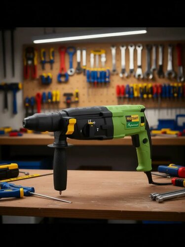 Изображение товара Перфоратор электрический Procraft BH1400DFR (790 Вт, 3 Дж) + сменный патрон под сверла, в кейсе
