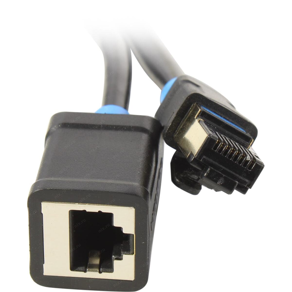 Vention IBLBH Patch Cord удлинитель SSTP кат.6 2м, чёрный — фото 1